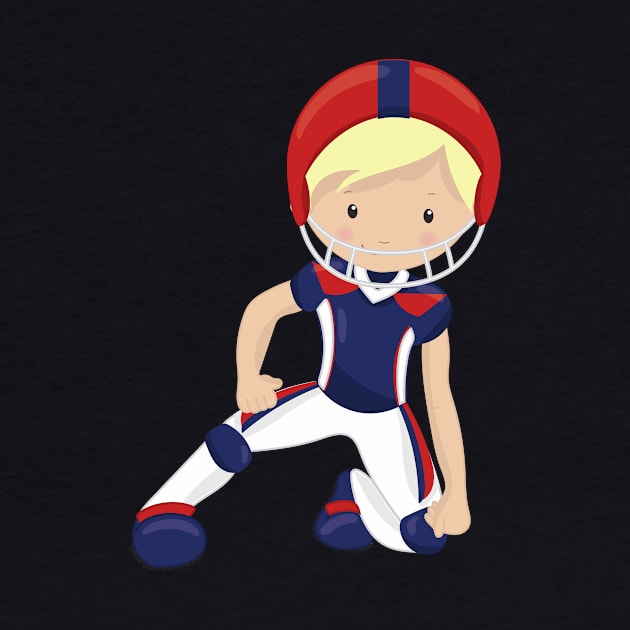 American Football, Cute Boy, Blond Hair, Rugby by Jelena Dunčević